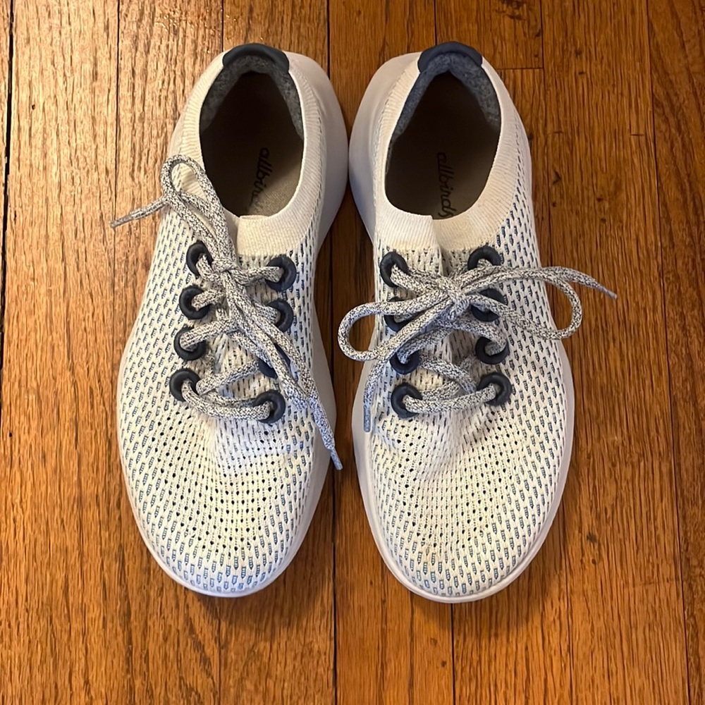 Women’s Allbirds Tree Dasher Sneaker Running Shoes, Geyser (Light Blue),Size 9.0